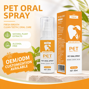 Spray buccal personnalisé OEM pour animaux de compagnie, marque propre, à base de plantes naturelles, sans parfum, sûr pour lécher, rafraîchisseur d'haleine pour chiens et chats - Product Image 3