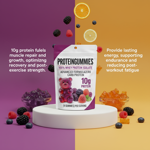 Bonbons gélifiés à la protéine de lactosérum naturelle biologique de qualité supérieure <span class=keywords><strong>pour</strong></span> la prise de masse musculaire et la croissance musculaire chez l'adulte - Emballage personnalisé et marque privée - Product Image 2