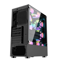 Boîtier PC ATX USB3.0 Tour de jeu en alliage d'aluminium compatible avec le verre trempé Boîtier PC de jeu en stock