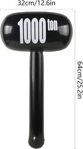 Marteau Gonflable Géant – Accessoire de Déguisement Amusant pour Carnaval, Cirque, <span class=keywords><strong>Anniversaire</strong></span>, Halloween, Fêtes et Cabines Photo - Product Image 3