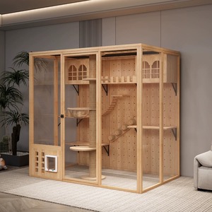 Villa per Gatti Grande Personalizzata con Vetro Panoramico per Interni Gabbia per Gatti di Lusso per Uso Domestico e Vetrine Commerciali - Product Image 4