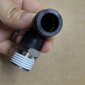 Rosca Macho <span class=keywords><strong>PL</strong></span> 90 °   Conector Neumático de Codo Tipo <span class=keywords><strong>L</strong></span> de Conexión Rápida con un Toque para Manguera de Aire - Product Image 3