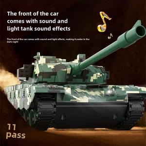 Grand Tank Jouet Télécommandé Sonore et Lumineux Rechargeable à Chenilles Style Chinois 99, Capable <span class=keywords><strong>de</strong></span> Tirer, Réaliste, Tout-Terrain et Blindé - Product Image 5