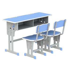 Escritorio y Silla Escolar Modernos con Altura Ajustable, Muebles para <span class=keywords><strong>Aula</strong></span> de Primaria y Secundaria - Product Image 2
