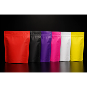 Bolsas rectangulares de plástico Mylar de calidad alimentaria, coloridas, con cierre hermético, para envasado. - Product Image 1