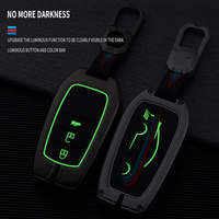 Étui de clé de voiture de luxe en alliage de zinc et gel de silice souple, nouveau design, excellente réputation, avec protection pour Toyota Land Cruiser Civic Camry
