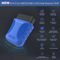 Escáner OBD2 Avanzado ELM327 FA40 para Automóviles, Bluetooth Integrado, Chip CAN Mejorado, Compatible con Más Automóviles, Herramientas de Diagnóstico, Lector de Códigos de Motor