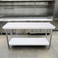 Petite table carrée d'acier inoxydable de partie supérieure du comptoir pour l'usage commercial et à la maison