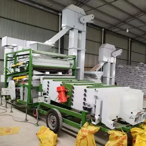 Máquina limpiadora de semillas de eliminación de polvo de grano de Julita Máquina de equipo de limpieza y clasificación de sorgo de maíz