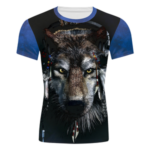 Wholesale <strong>Animal</strong> 3D Full Printed Cartoon <strong>Men's</strong> T-shirt Custom Logo 100% Polyester Breathable Printer Sport T Shirt for <strong>Men</strong> - Product Image 5