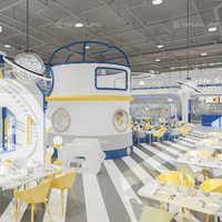 Parque Infantil Interior Personalizado de Alta Calidad, Centro de Juegos Interactivo de Simulación, Piscina de Pelotas para Restaurantes, Uso Comercial, ISO9001