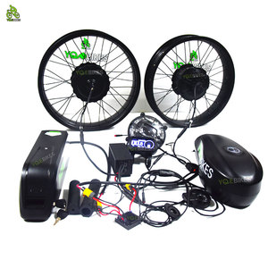 <span class=keywords><strong>Kit</strong></span> de conversion ebike 3000W à double batterie et double moteur pour tous les vélos électriques ebike MTB 20 pouces YQEBIKES - Product Image 1