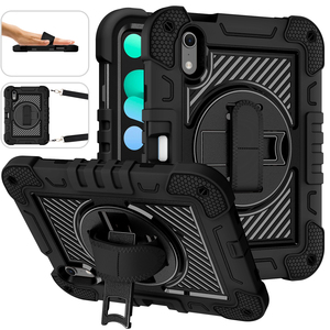 Robusto 360 °   Custodia Girevole 3-in-1 Antiurto in Silicone e PC con Cinghia per <span class=keywords><strong>iPad</strong></span> <span class=keywords><strong>Mini</strong></span> 8, per Acquirenti B2B (Scuole, Settore Medico) - Product Image 2