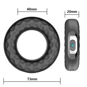 Discrete Mannelijke Masturbatie Plezier Seksspeeltjes Penis Vergroting Vibrerende Haan <span class=keywords><strong>Ring</strong></span> Voor Paar - Product Image 4