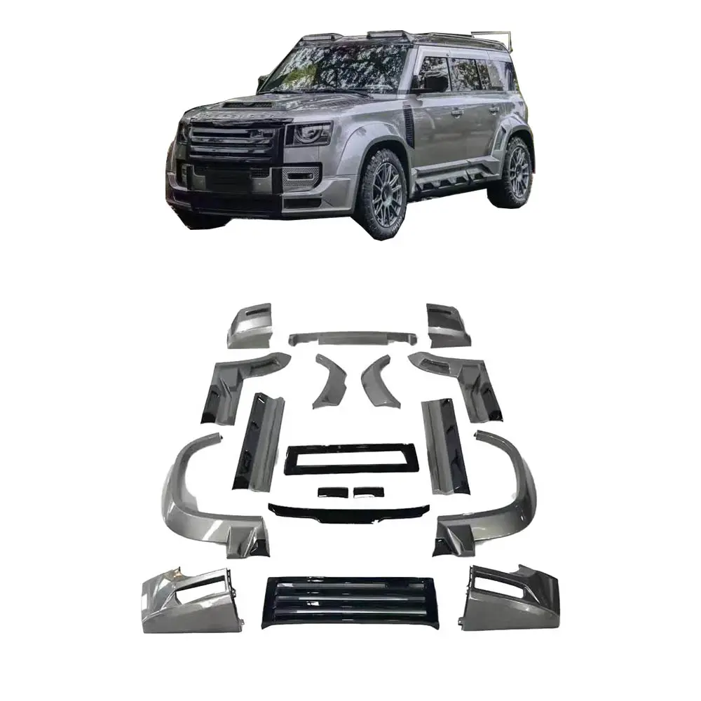 Kit corpo largo in fibra di carbonio stile Lumma per Land Rover Defender 110 90 parti di automobili kit carrozzeria paraurti