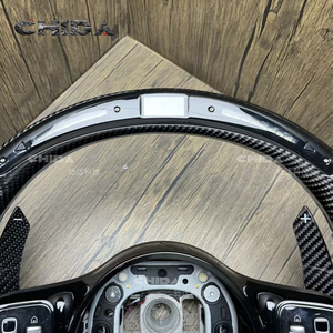 Volante LED de Fibra de Carbono Compatible con Mercedes-Benz GLE450 A45 C43 C63 C450 S63 E63 W204 W205 W213 W222 A250 - Product Image 4