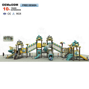 สนามเด็กเล่นโลหะทำจากพลาสติกทนทานสำหรับเด็กสนามเด็กเล่นแบบหลายหน้าที่ในสวน - Product Image 3