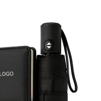 Ensemble cadeau personnalisé avec logo, bouteille d'eau en acier inoxydable, carnet, stylo, parapluie, cadeau d'entreprise
