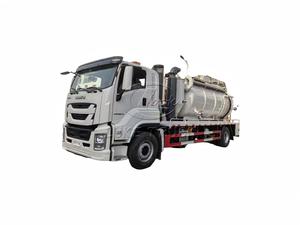 Prix du camion d'aspiration Isuzu avec pompe à vide MORO d'Italie, véhicule de transport de fosses septiques, hydro-excavatrices, fabricant de camions d'aspiration - Product Image 3