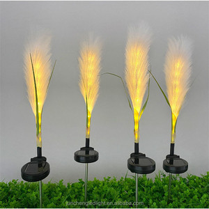 Lampe solaire artificielle pour allée extérieure, cour, passerelle, décoration, roseau lumineux, prise de terre, lampe à <span class=keywords><strong>paille</strong></span> de riz - Product Image 4