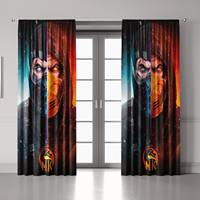 Rideau occultant personnalisé pour salle de jeux PS, décoration de jeu PlayStation, rideau occultant pour chambre de gamer cool pour garçons