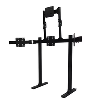 Support universel pour moniteurs en profilés aluminium, montage rapide et facile, réglage de précision, support pour quatre moniteurs pour simulateur de course