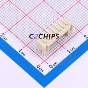 HCZZ0295-7 Wire-to-Board Pin Header Bent Lead Through Hole,P=2mm Connector 1x7P 2mm Right Angle Insert PH - Product Image 2