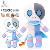Uyeah OEM/ODM EN71/CPC/GRS Peluche personnalisée en forme de grenouille de dessin animé, pendentif cadeau pour enfant, poupées robot en peluche personnalisées