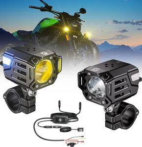 Kewig – phare antibrouillard <span class=keywords><strong>auxiliaire</strong></span> LED pour moto, 6000 Lumens, avec support, faisceau de câbles, étanche IP68, adapté aux motos, vélos, camions - Product Image 2