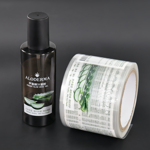 Tùy chỉnh dính trong suốt không thấm nước nhãn CuộN Vinyl bao bì sticker cho mỹ phẩm chai - Product Image 1