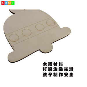 Ornements de Noël en bois, cloches, chaussettes, bonhommes de neige, formes de Père Noël, à suspendre, artisanat DIY pour enfants de 4 à 6 ans - Product Image 4