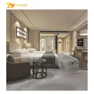 Phòng khách sạn 3D in thảm chống cháy B1 lớp kỹ thuật Châu Âu tùy chỉnh Nylon in ấn khách sạn thảm