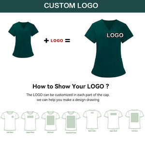 הסיטונאי joggers יבש מהיר שרוול קצר חליפות אחות שיניים רופא מדים בית חולים לנשים - Product Image 3