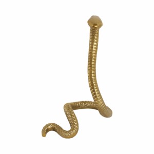 Statuetta di serpente in metallo, scultura in alluminio per decorazioni casa e ufficio, ornamento in stile boho. - Product Image 3