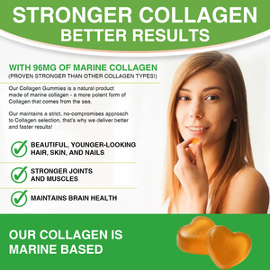 Gummies de collagène anti-âge pour adultes OEM avec antioxydants et soutien immunitaire, bienfaits éclaircissants pour la peau - Product Image 4