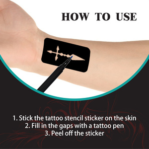 EELHOE Multi-colore temporaneo penna del tatuaggio per il viso braccio e il corpo fai da te trucco Graffiti decorazione - Product Image 3