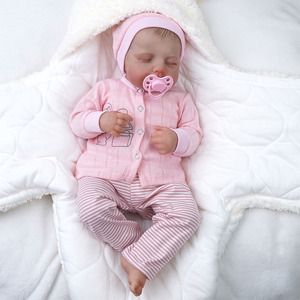 ตุ๊กตา <span class=keywords><strong>Loulou</strong></span> Bebe สำหรับเด็ก,ตุ๊กตาเด็กแรกเกิดเหมือนจริงเด็กเกิดใหม่ขนาด20นิ้ว - Product Image 2