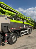 Pompe à béton Zoomlion 63m reconditionnée, moteur diesel 2021, système hydraulique de haute qualité, en stock, prête à être expédiée