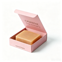 Boîte à savon en papier kraft écologique personnalisée avec fond à fermeture à pression, emballage pour savon artisanal, savon de bain, boîte cadeau pour parfum, échantillon gratuit