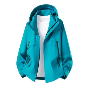 Jaket Hoodie Olahraga Luar Ruangan Pria Wanita Musim Semi 2026, Mantel Hiking Anti Angin Unisex - Product Image 5