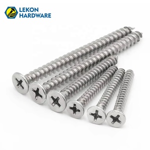 <span class=keywords><strong>Viti</strong></span> Autofilettanti LEKON in Acciaio Inox 304, Testa Piatta Svasata, Filettatura Grossa <span class=keywords><strong>per</strong></span> Legno e Truciolato, Prezzo all'Ingrosso - Product Image 1
