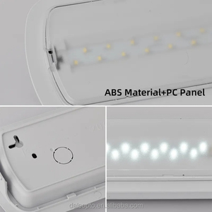 Luz LED de salida de emergencia contra incendios IP65 LED Emergencia 3 horas Batería recargable Lámpara de mamparo con Pictograma para salir - Product Image 4