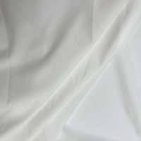 Liquidation Ventes Tissu de robe en satin extensible en polyester lisse blanc de haute qualité