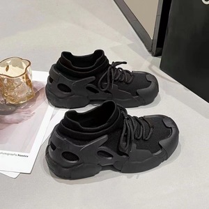 Nouvelles Chaussures Dad Style Mecha Respirantes et Légères à Lacets pour Femme Automne Hiver Antidérapantes avec Doublure en Maille et Semelle Intermédiaire en Caoutchouc Textile 2025 - Product Image 3