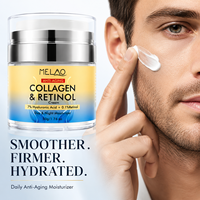 Crème hydratante jour et nuit pour homme au collagène et au rétinol, anti-âge, anti-rides, raffermissante, soin de la peau, marque privée OEM
