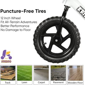 Vélos pour enfants de 1 à 6 ans avec cadre en acier renforcé, vélos pour garçons et filles, vélo d'équilibre pour enfants en bas âge - Product Image 3