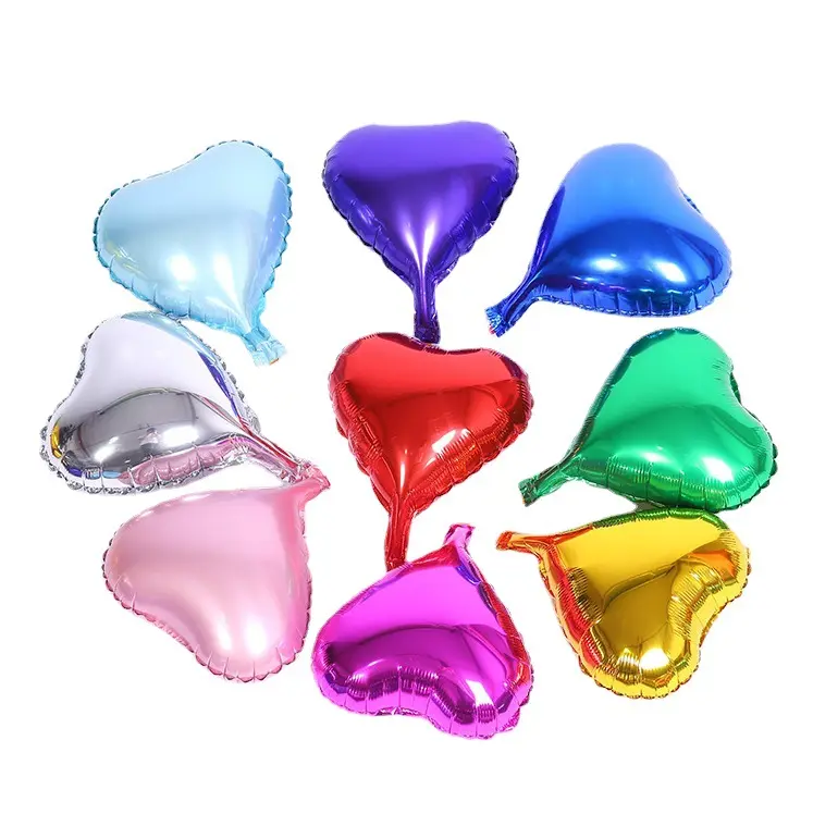 Hot sale mini balloons 5 inch heart shape foil balloons birthday party decoration