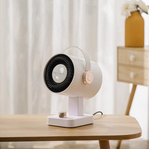 2025 Nova Chegada 600W 1000W Rápido Aquecedor De Aquecimento Com Chip De Aquecimento De Cerâmica Sete Lâmina Turbina Simples Elegante Aquecedor Portátil - Product Image 3