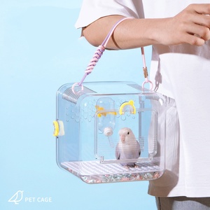 Modern Eco-Friendly Small Animal Carrier Cage Breathable <strong>Transport</strong> Crate <strong>for</strong> Gerbils Mice <strong>Ferret</strong> Green - Product Image 1