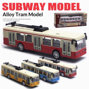 Modellino in lega di autobus, <span class=keywords><strong>tram</strong></span> e metropolitana, con funzione pull-back, 3 porte, suoni e luci, auto <span class=keywords><strong>giocattolo</strong></span> con controllo della forza, nuovo <span class=keywords><strong>giocattolo</strong></span> in metallo di successo - Product Image 3